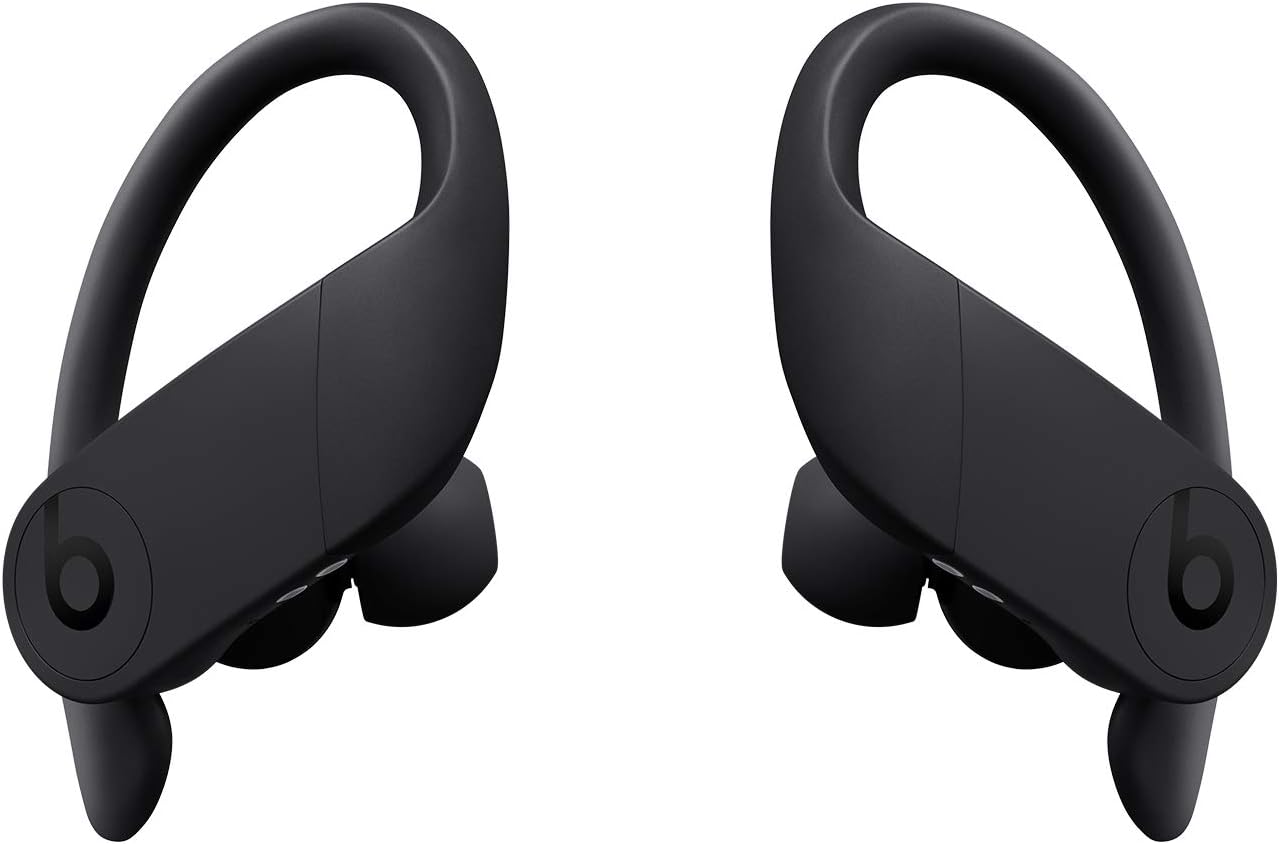 Auricolari PowerPro wireless – Chip per cuffie Apple H1, Bluetooth di Classe 1, 9 ore di ascolto, auricolari resistenti al sudore- Nero