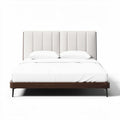 Letto matrimoniale con testiera imbottita per camera da letto – 200 x 160 x 100 cm