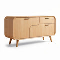 Mobile contenitore in legno per soggiorno con forme curve – 120 x 50 x 75 cm
