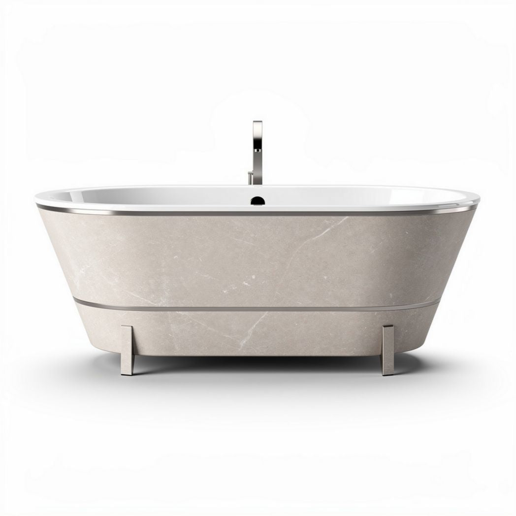 Vasca da bagno in pietra per bagno – 170 x 75 x 65 cm