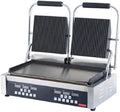 Ristoattrezzature - Piastra Panini Digitale - Rigata/Liscia - Griglia Professionale Doppia per Ristoranti e Bar - 57x37x21 cm - 3.6 kw