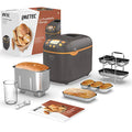 Imetec La Panetteria  zeroglu, Macchina per pane, Ciabatte, Panini, Dolci con farine naturali e senza glutine, 20 programmi, 2 pale impastatrici, Temperatura di lievitazione controllata : Amazon.it: Casa e cucina(Bianco)