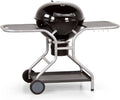 MasterCook - Barbecue a Carbonella Diametro Griglia 57 cm, Barbecue con Ruote e Coperchio, BBQ a Carbone Dotato di Termometro e Sistema Raccogli Cenere, Altezza Griglia da Terra 78 cm (Sally)