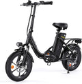Finbike 250w Bici Elettrica Pieghevole, Bicicletta Elettrica A Pedalata Assistita, 374.4WH Batteria, Max Autonomia 88KM, 3 Modalità Di Guida, Carga 120kg