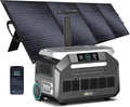 IEE 3200W Centrale Elettrica Portatile P3200 con Pannello Solare 200W, 2048Wh Generatore Solare, Batteria LiFePO4, Ricarica Rapida 1h, APP, 16 Porte, Portable Power Station per Campeggio, Camper