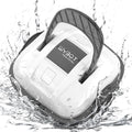WYBOT Robot Piscina Fuori Terra per Piscina da 80m², Robottino Pulitore con Doppia Motricità e Parcheggio Autonomo | Robot Piscina Pulitore Senza Fili con Batteria Autonomia 100 Min Bianco